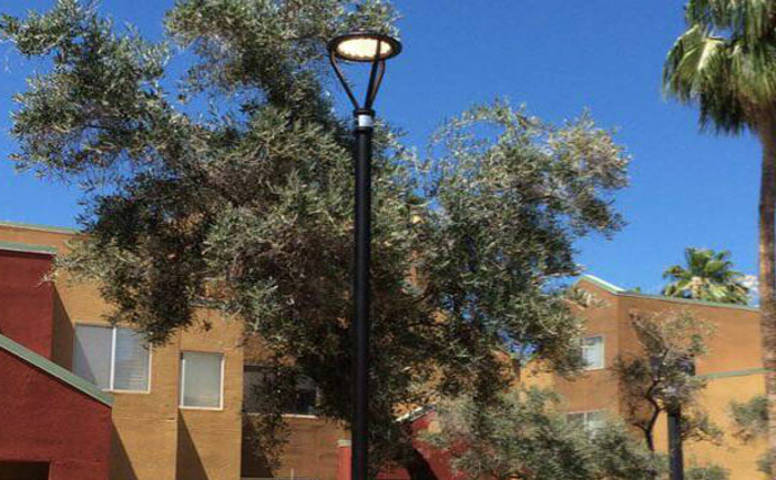 Outdoor Condos Areas LED Post Top Light Application
