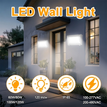 40W LED Wall Pack Light 5000K 4850lm For Outdoor Projects (6)