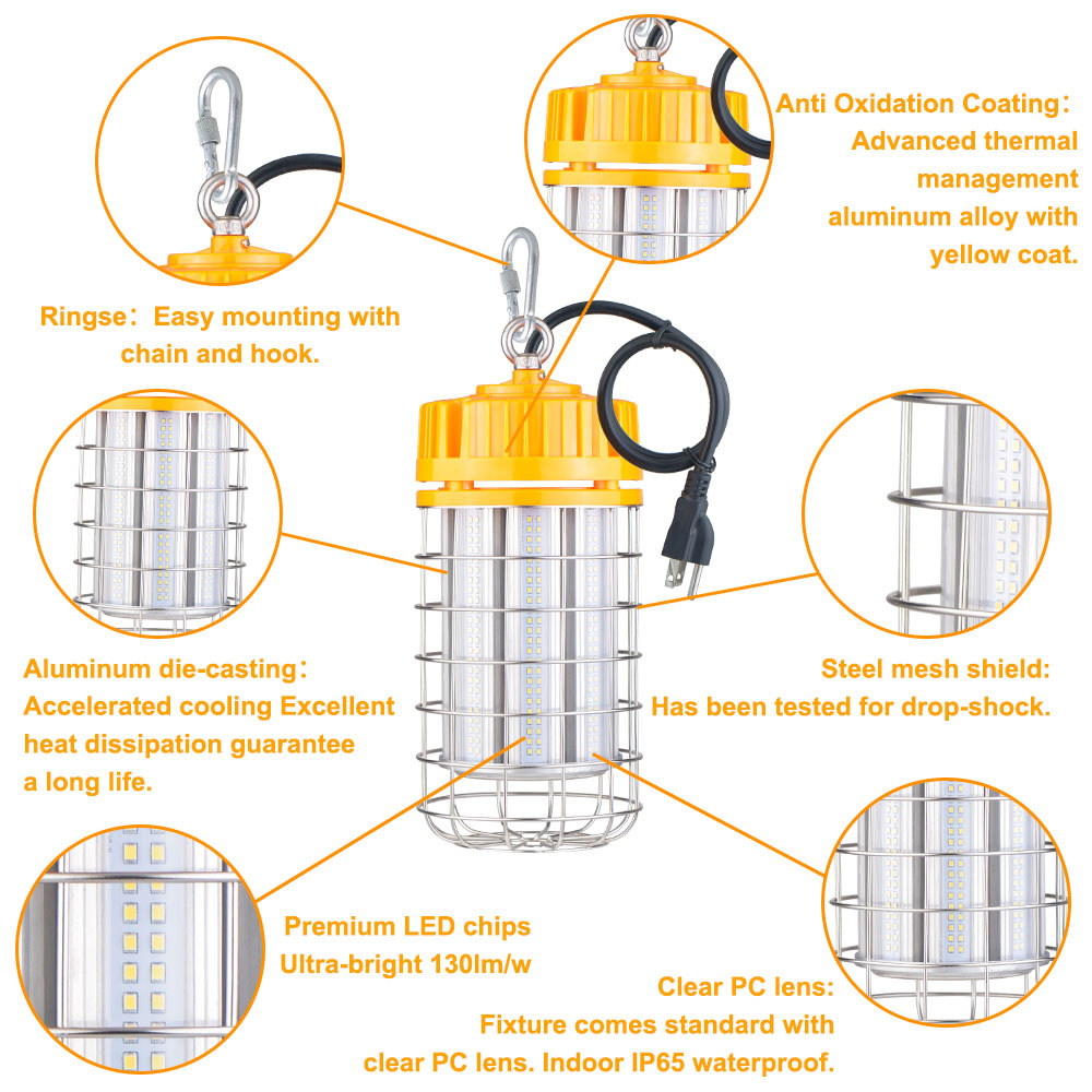 80W Temporary Led High Bay Lights|Temporary Work Lights|5000K - Image 6
