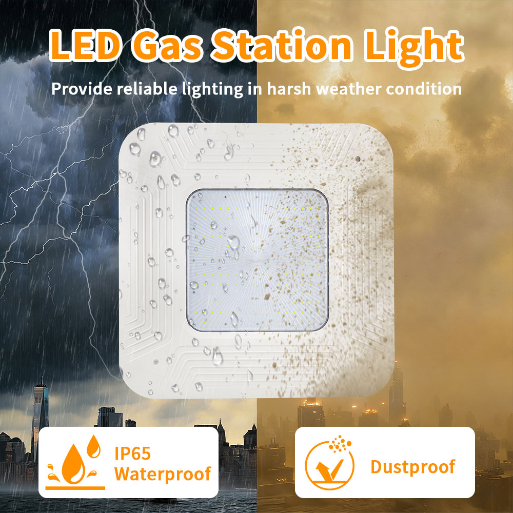 Gas Station-150W LED Canopy Light-5000k-400W MH Replacement - Image 3