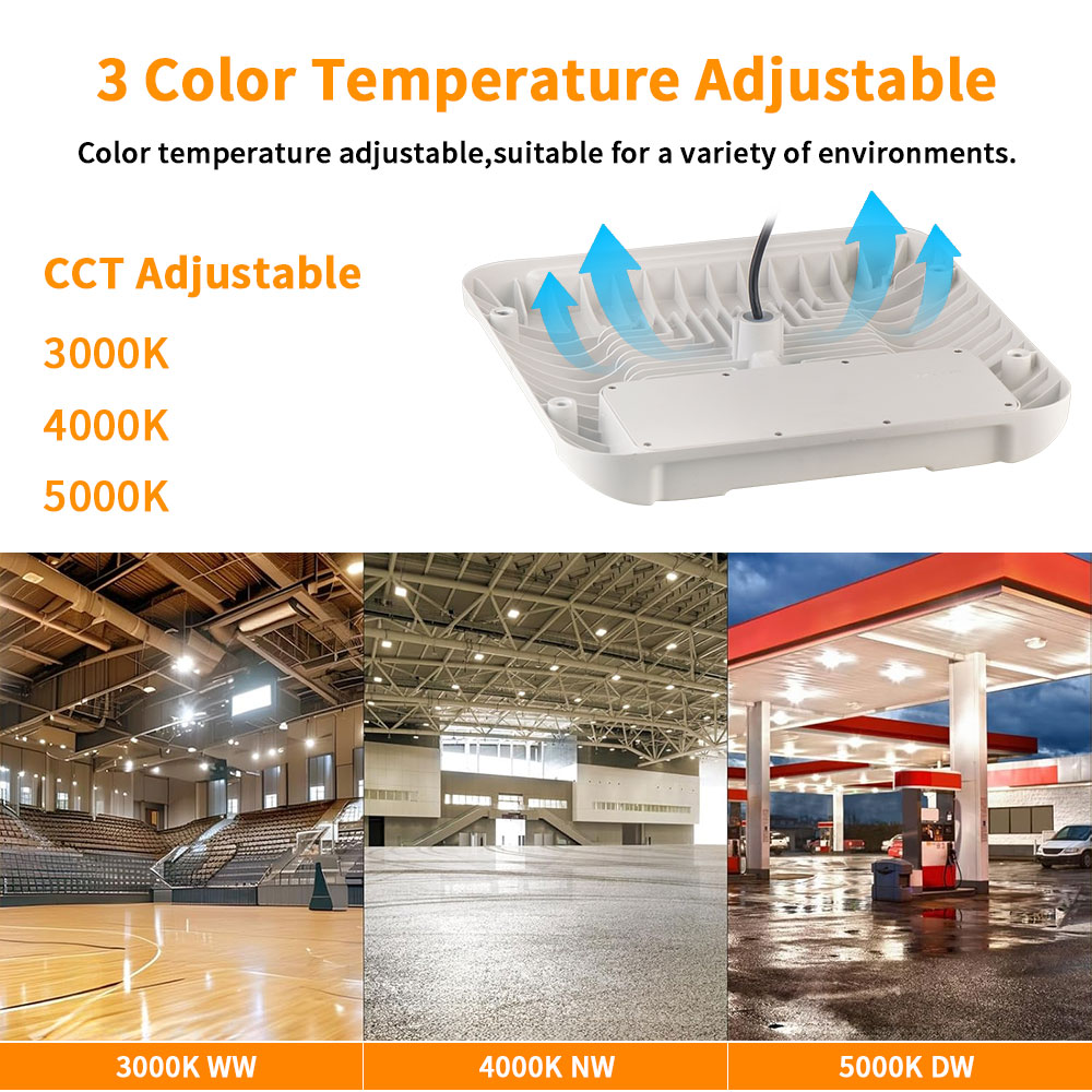 Gas Station-150W LED Canopy Light-5000k-400W MH Replacement - Image 4