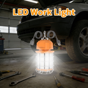 Temporary Led Work Lights 150W 5000K O hook with Linkable US plug cable (4)